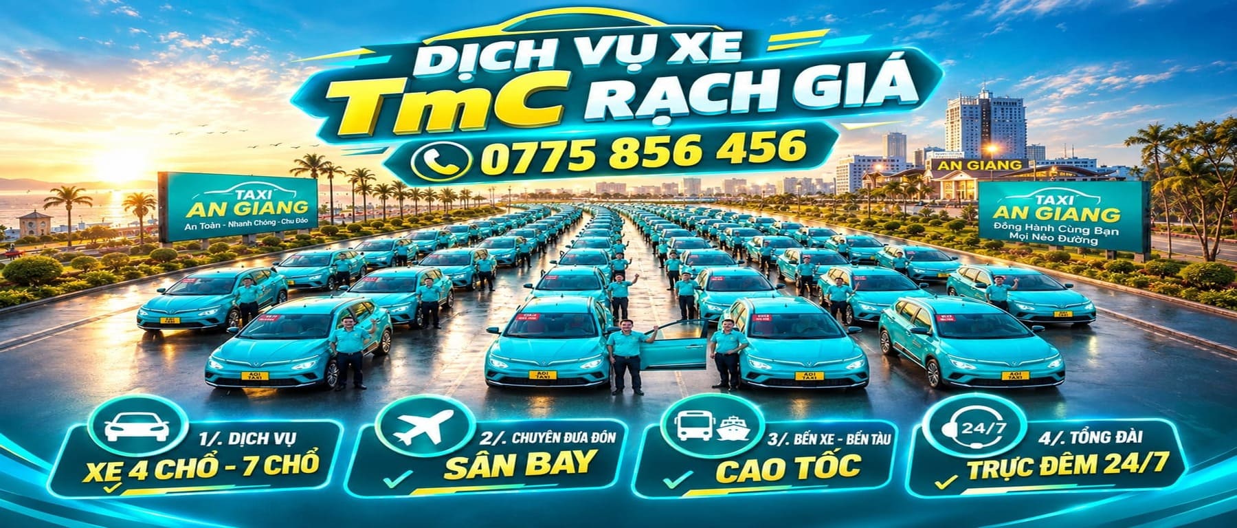 Xe 4 Chổ - 7 Chổ Rạch Giá